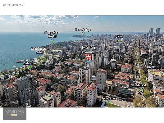 Caddebostan'da Panoramik Manzaralı, 250 m² Genişliğinde 4+1 Lüks Daire
